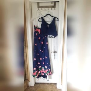 Two piece formal dress